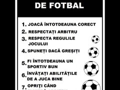 Placuta pentru reguli de fotbal pentru terenul de fotbal